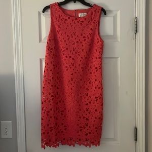 Hot pink cut out dress